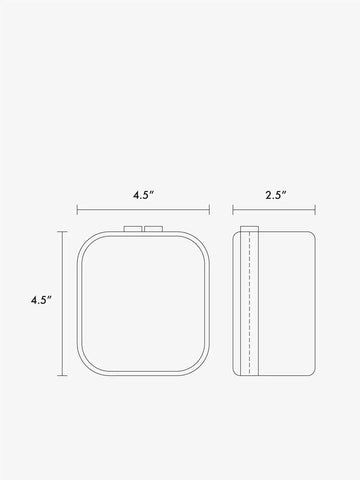 Tiny Clear Cosmetics Case