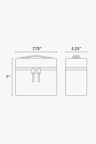 Clear Train Case with Top Compartment