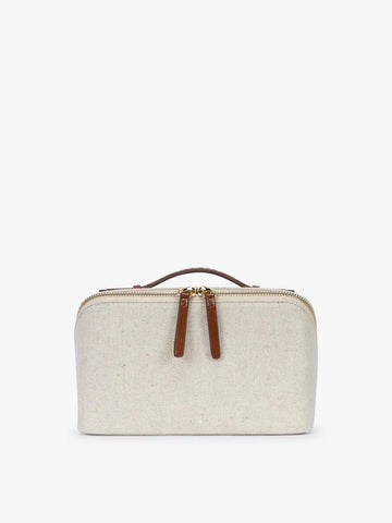 Colette Lay-Flat Canvas Toiletry Bag