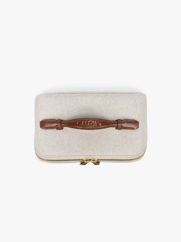 Colette Lay-Flat Canvas Toiletry Bag