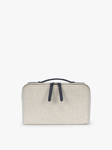Colette Lay-Flat Canvas Toiletry Bag