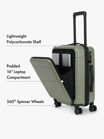 Hue Front Pocket Carry-On Luggage