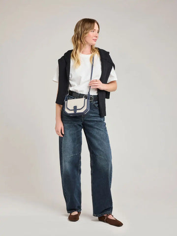 Colette Canvas Crossbody Wallet Bag
